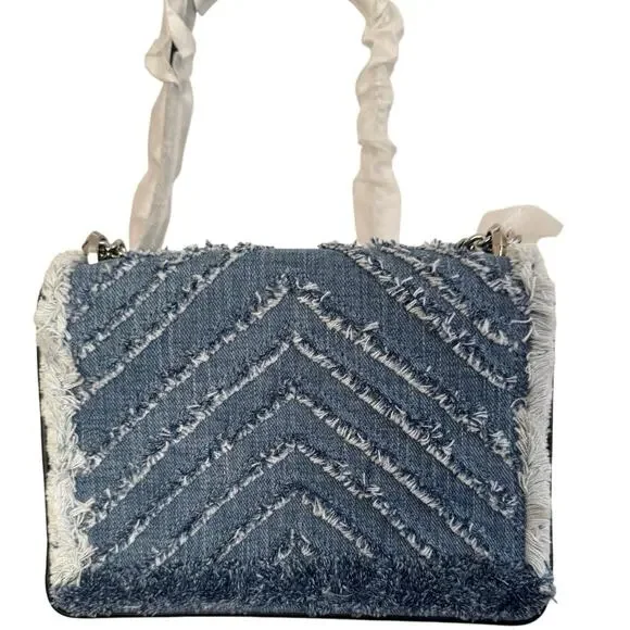 Kate Spade Denim Amelia Jeweled Shoulder Bag w/ Crystal Spade - Picture 12 of 16